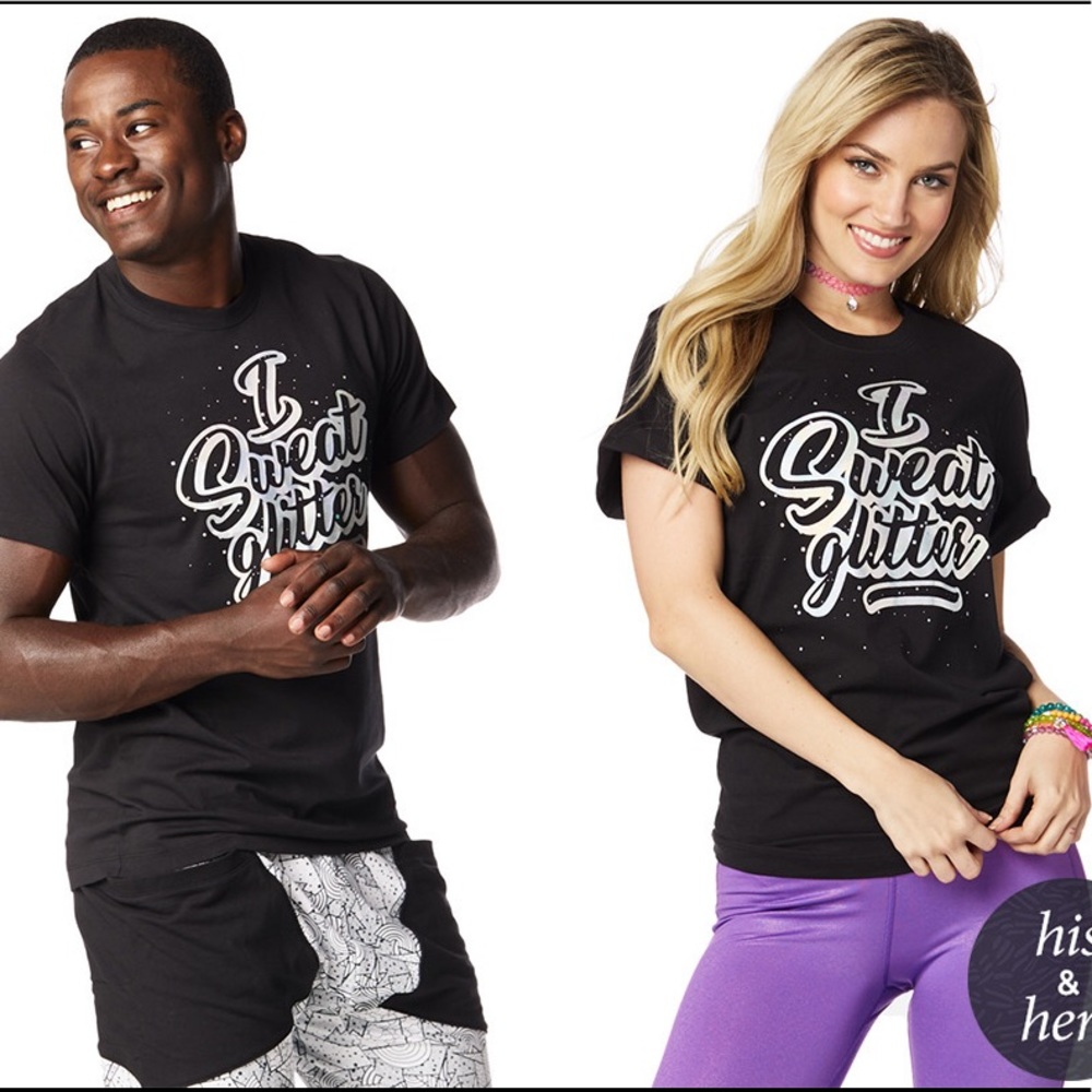 Zumba I swear glitter tee